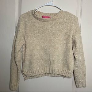 Girls Beige Sweater
